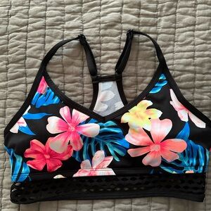 PINK Victoria's Secret Tropical Floral Bikini Top